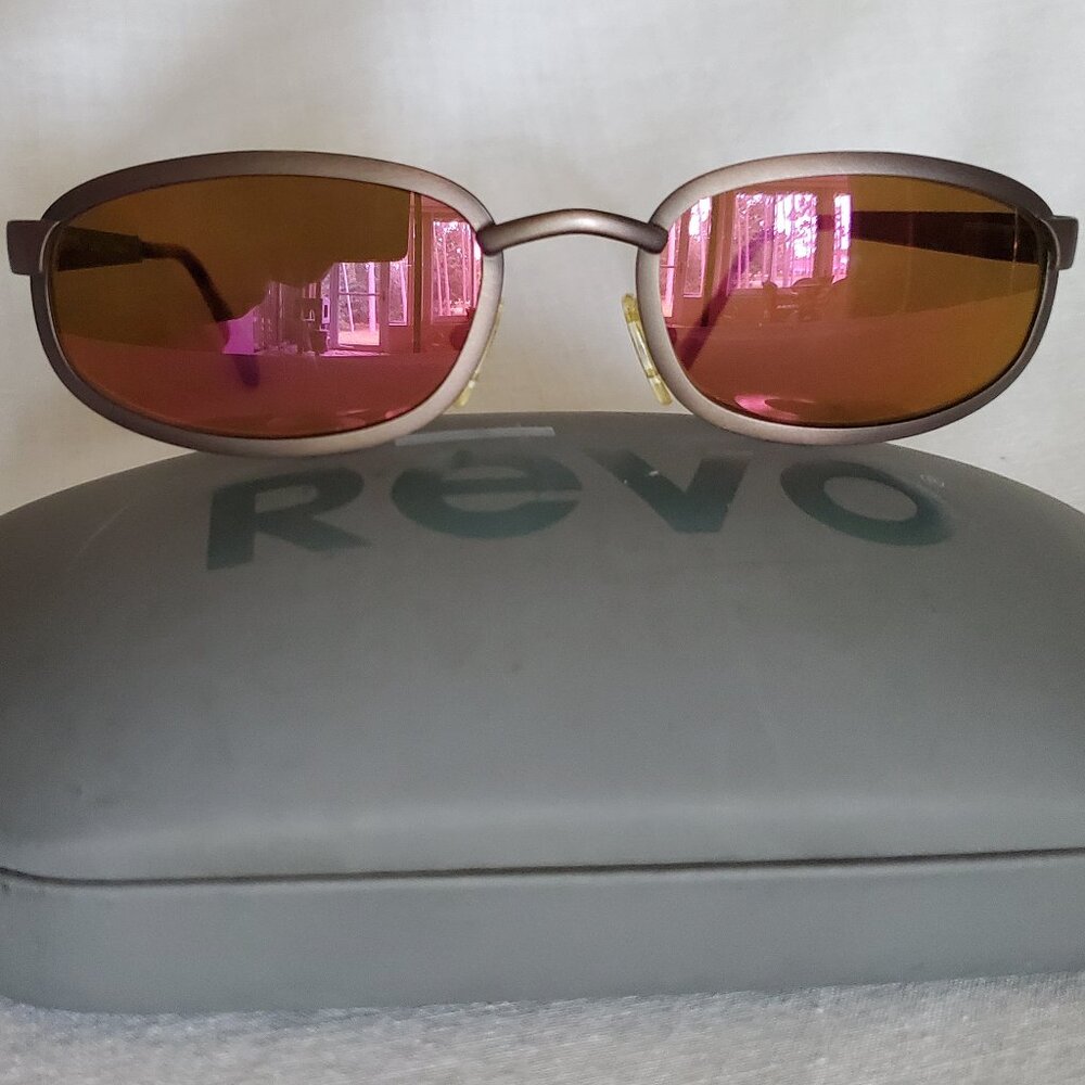 Vintage REVO City 1416 058 Purple Mirror Polarized Sunglasses